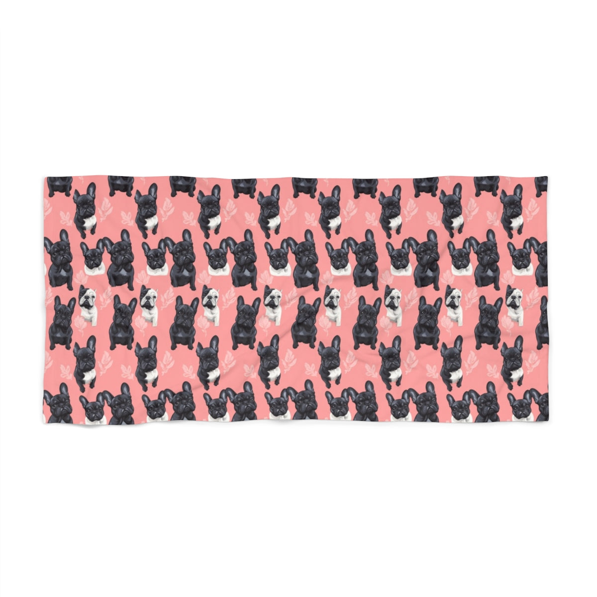 Coral Garden Frenchies Beach Towel