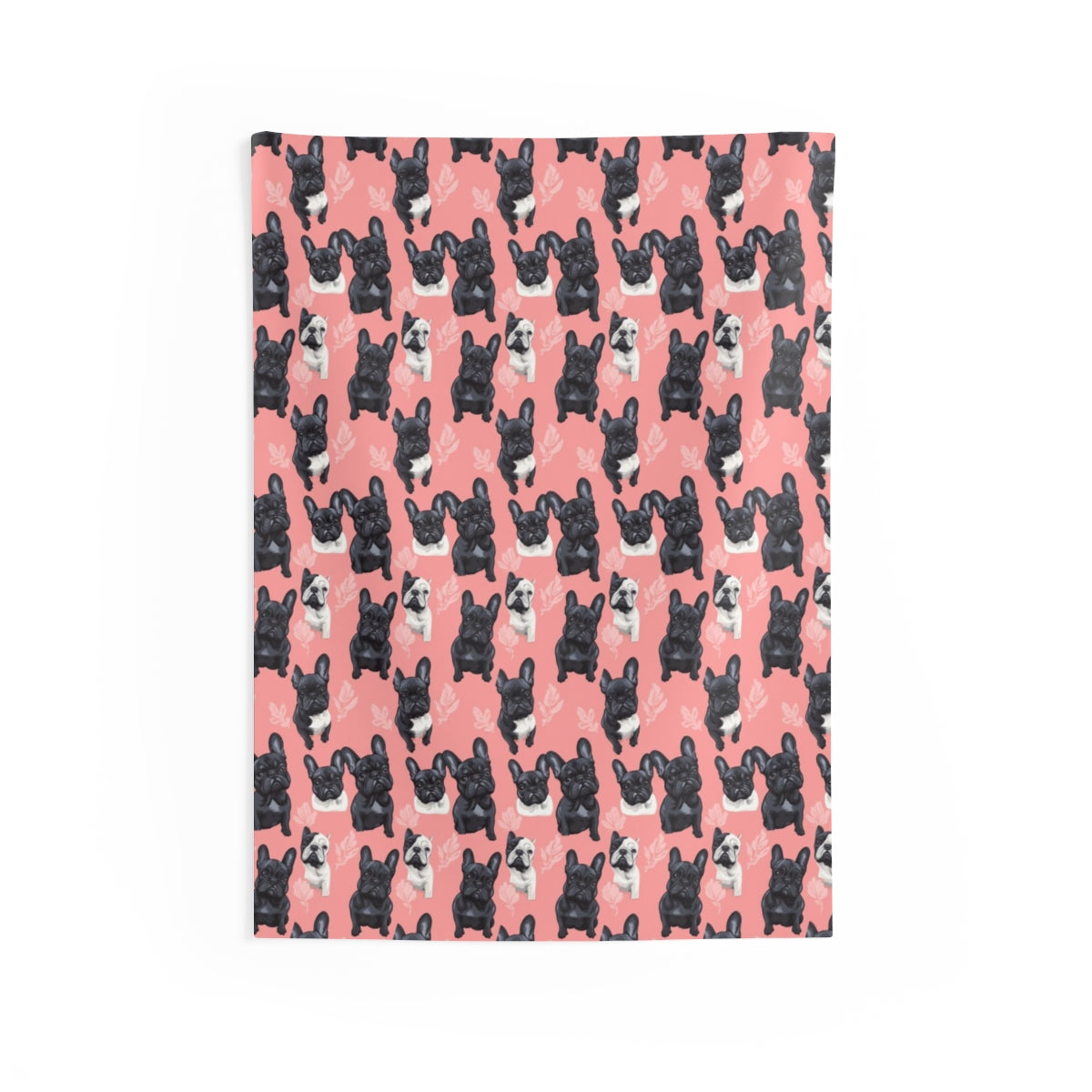 Coral Garden Frenchies Wall Tapestry