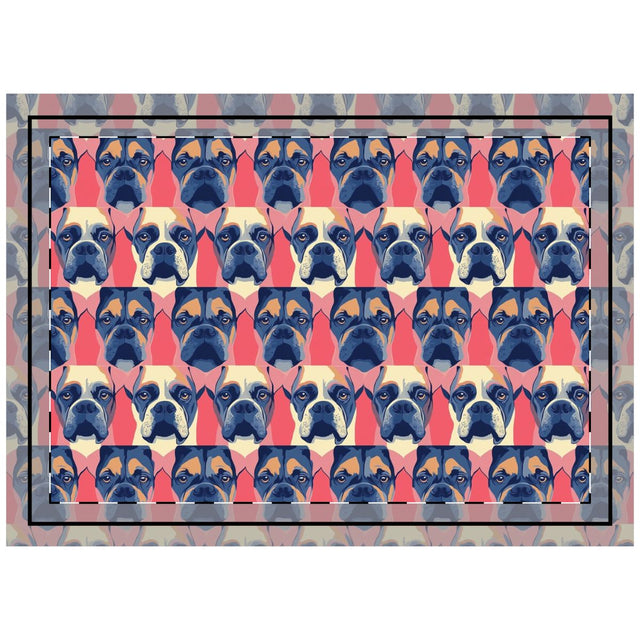 Coral Navy Boxer Brigade Throw Pillow