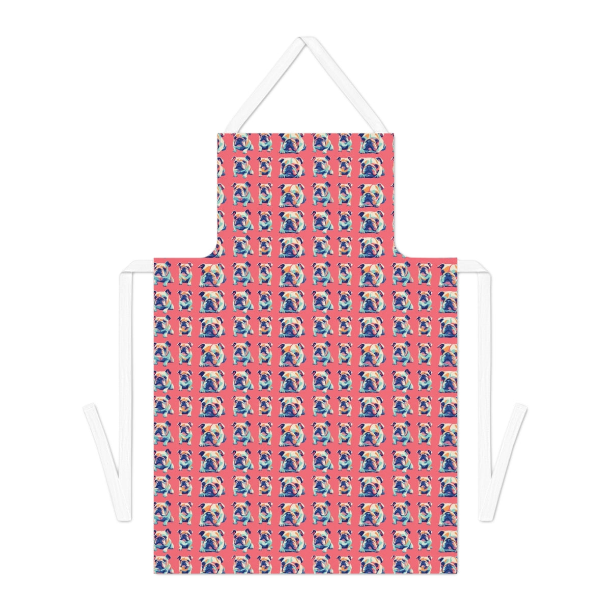 Coral Pop Bulldogs Apron