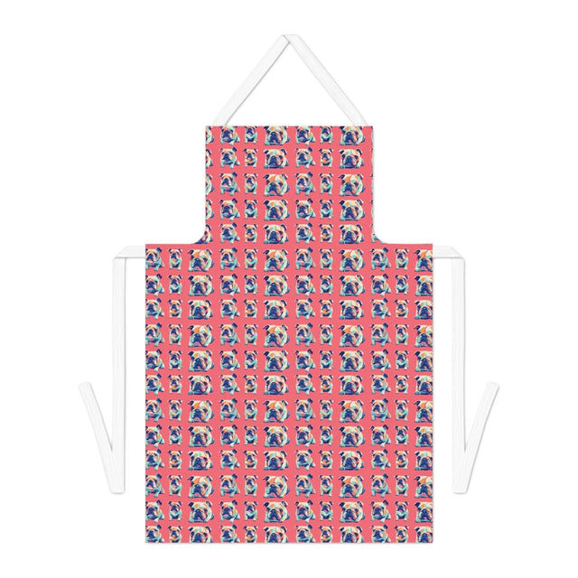 Coral Pop Bulldogs Apron