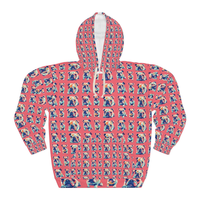 Coral Pop Bulldogs Hoodie