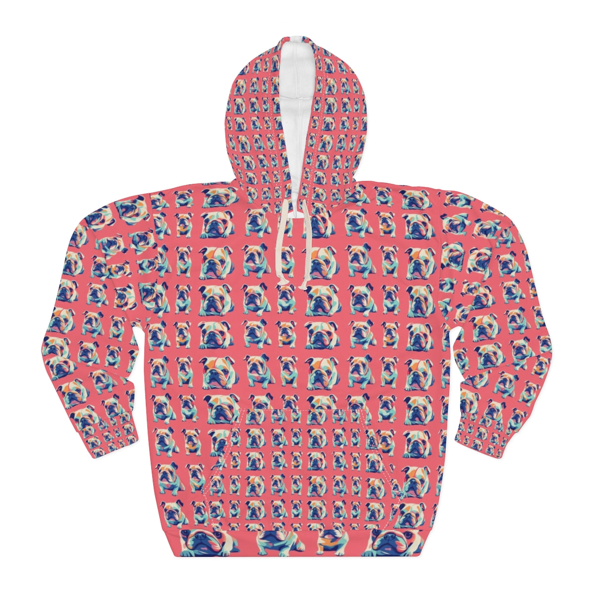 Coral Pop Bulldogs Hoodie