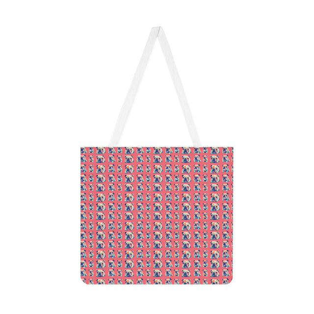 Coral Pop Bulldogs Tote Bag