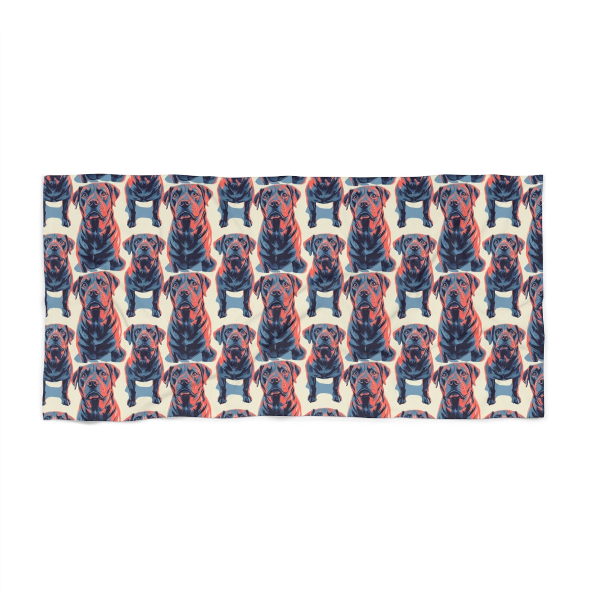 Coral Shadows Labradors Beach Towel