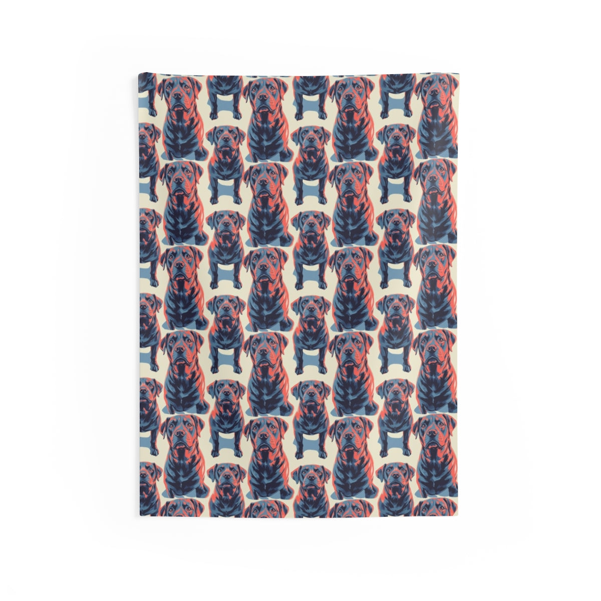 Coral Shadows Labradors Wall Tapestry