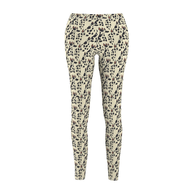 Coral Spotted Danes Leggings