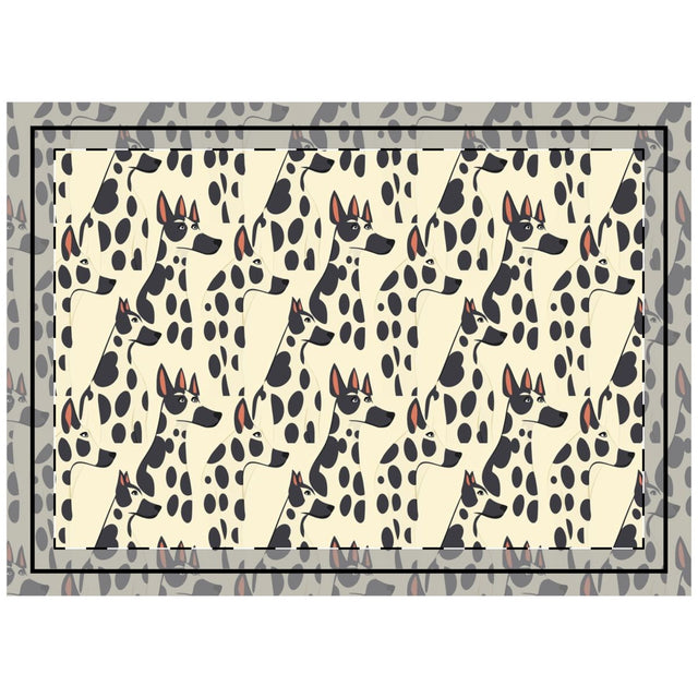 Coral Spotted Danes Throw Pillow