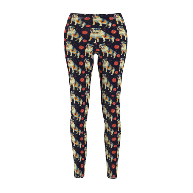 Cosmic Bulldog Constellation Leggings
