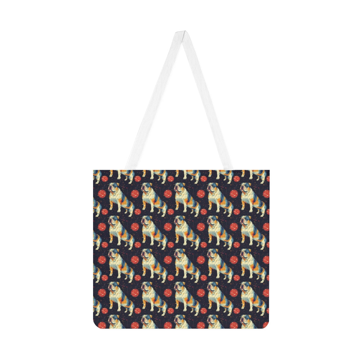 Cosmic Bulldog Constellation Tote Bag