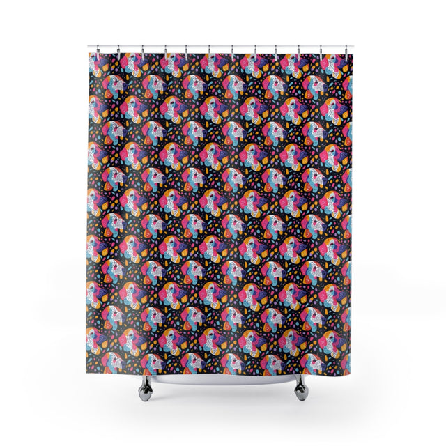 Cosmic Confetti Labs Shower Curtain