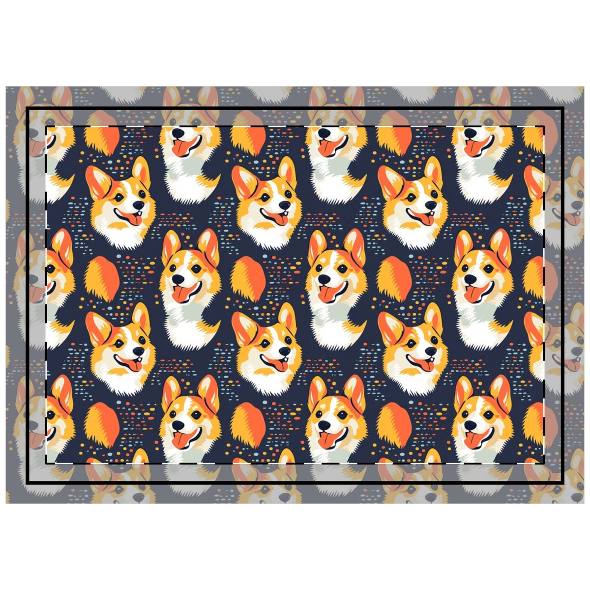 Cosmic Corgi Constellation Throw Pillow