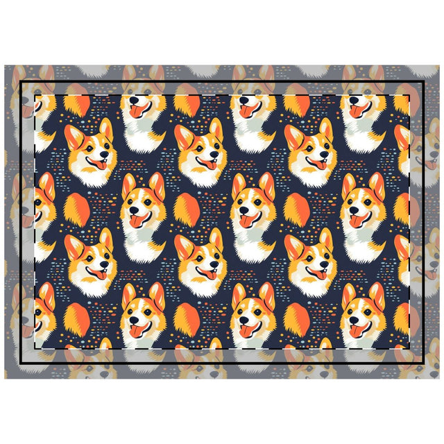 Cosmic Corgi Constellation Throw Pillow
