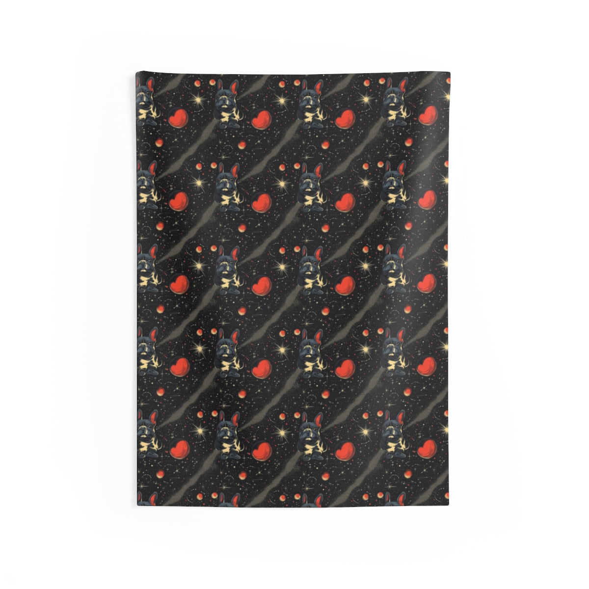 Cosmic French Bulldog Dreams Wall Tapestry
