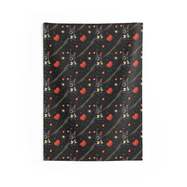 Cosmic French Bulldog Dreams Wall Tapestry