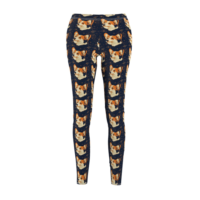 Cosmic Navigator Corgis Leggings
