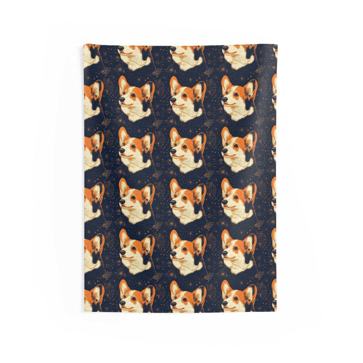 Cosmic Navigator Corgis Wall Tapestry