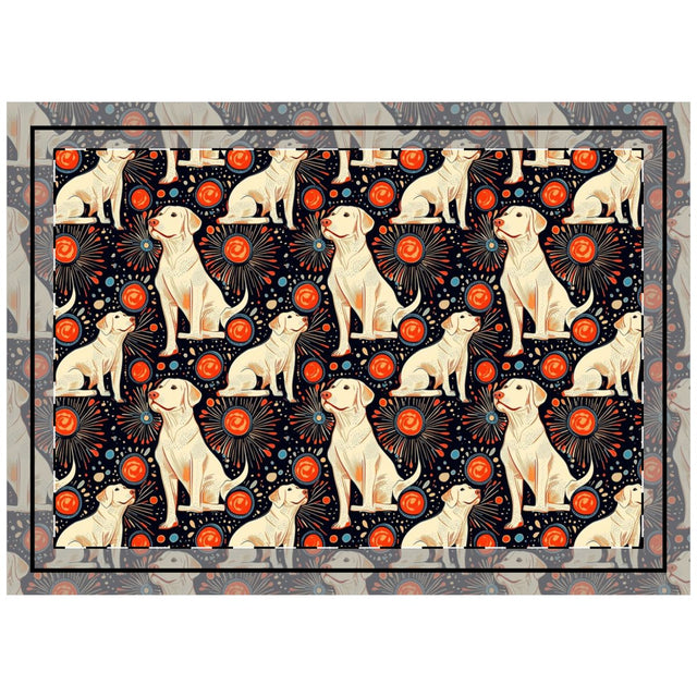 Cosmic Retriever Constellation Throw Pillow