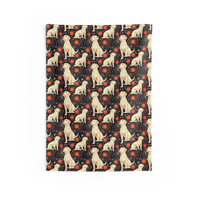 Cosmic Retriever Constellation Wall Tapestry
