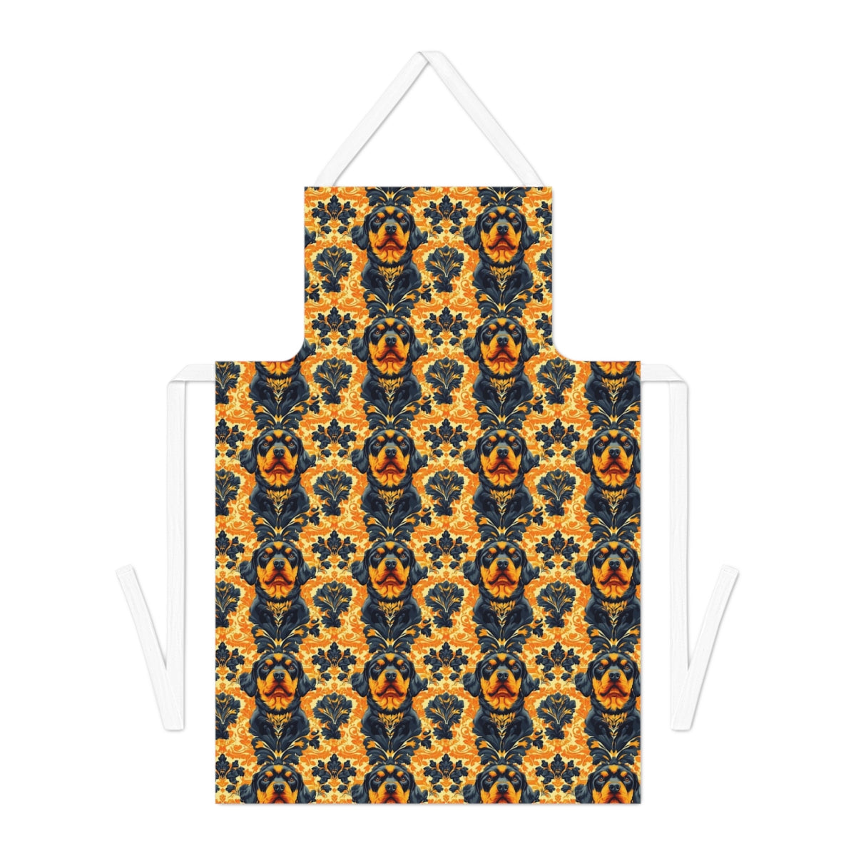 Cream Damask Royalty Apron