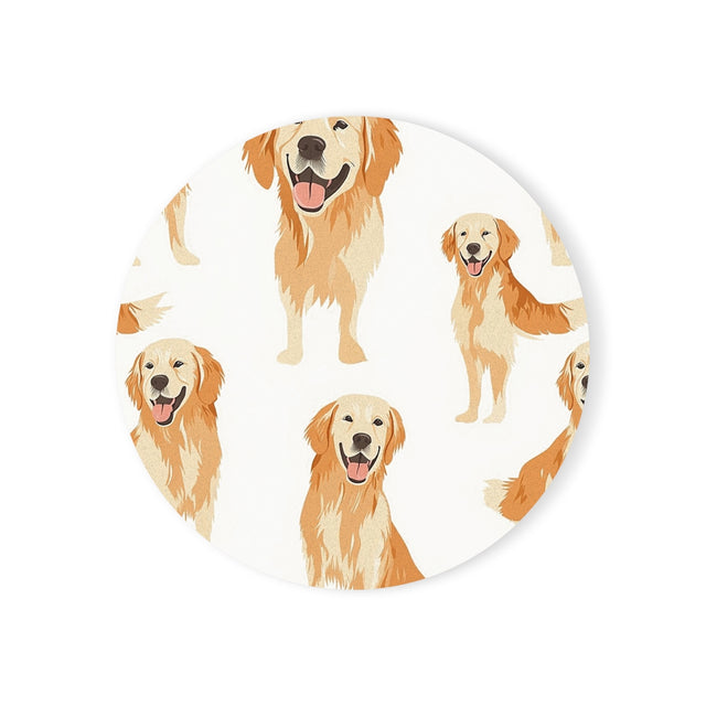 Cream Hour Retrievers Coasters