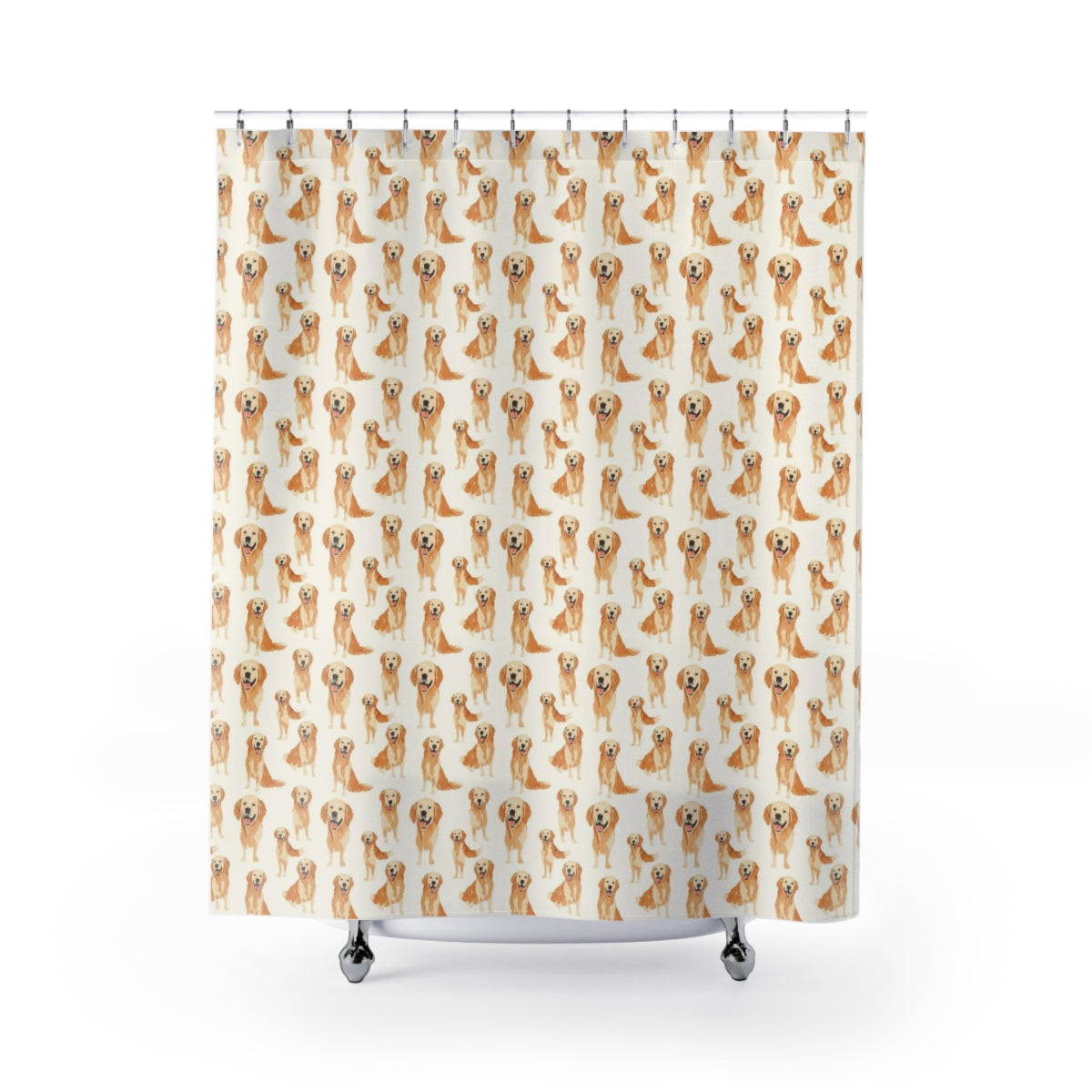 Cream Hour Retrievers Shower Curtain