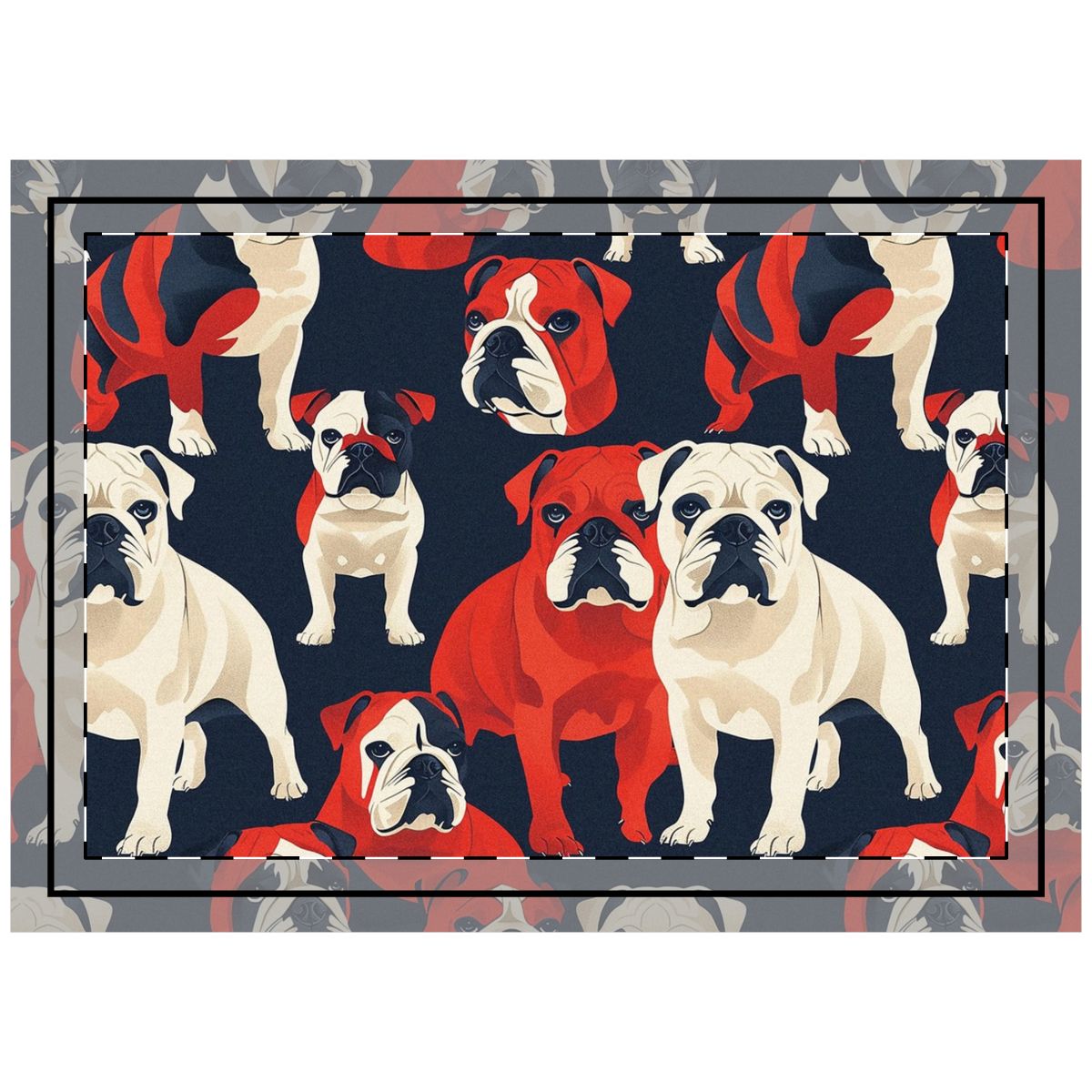 Crimson Devils Throw Pillow