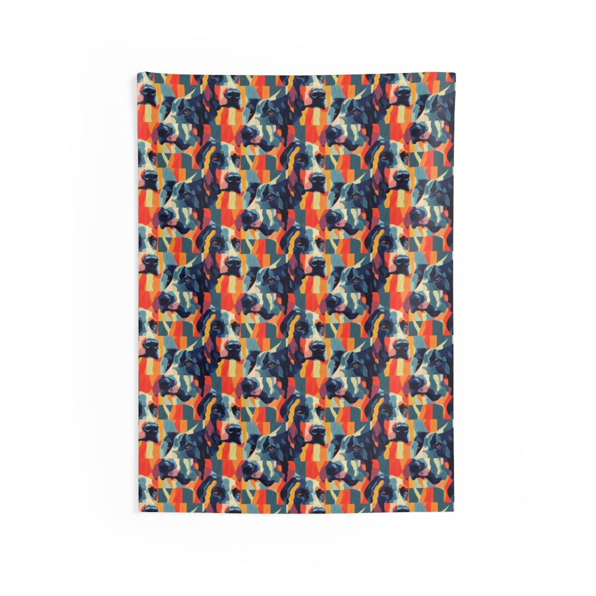 Cubist Canine Dreams Wall Tapestry