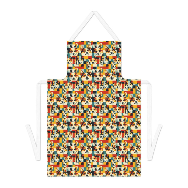 Cubist Corgi Kaleidoscope Apron