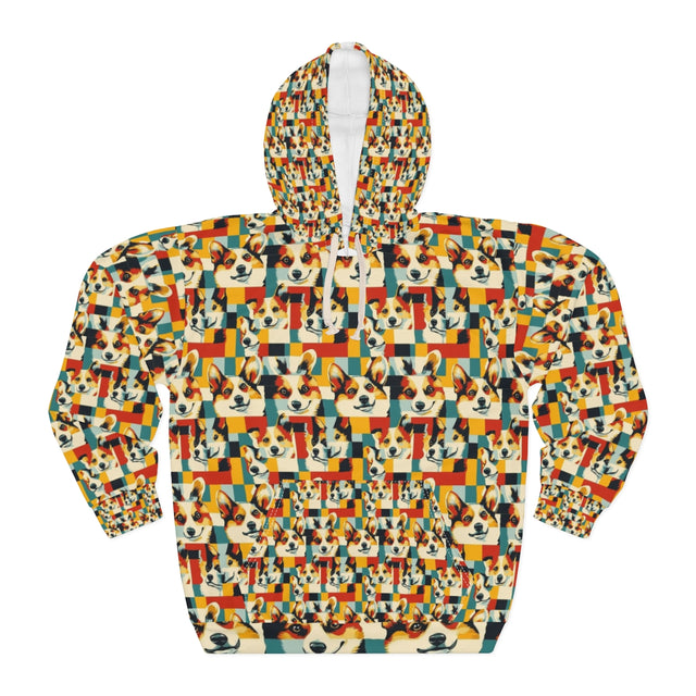 Cubist Corgi Kaleidoscope Hoodie