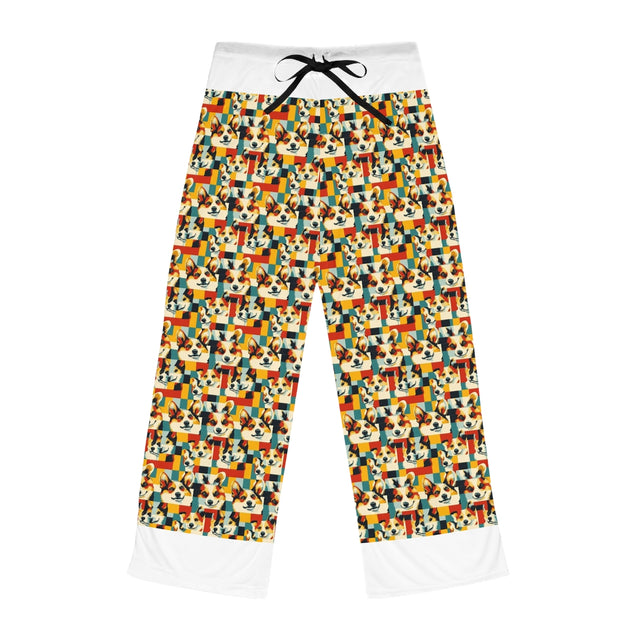 Cubist Corgi Kaleidoscope Pajama Pants