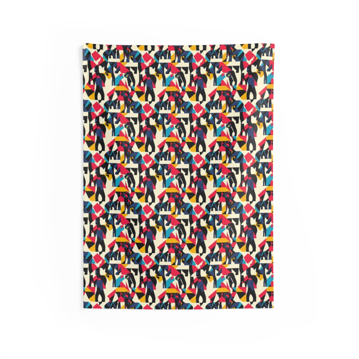 Cubist Hounds Wall Tapestry