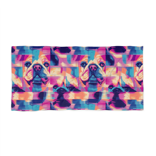 Digital Dreams Bulldogs Beach Towel