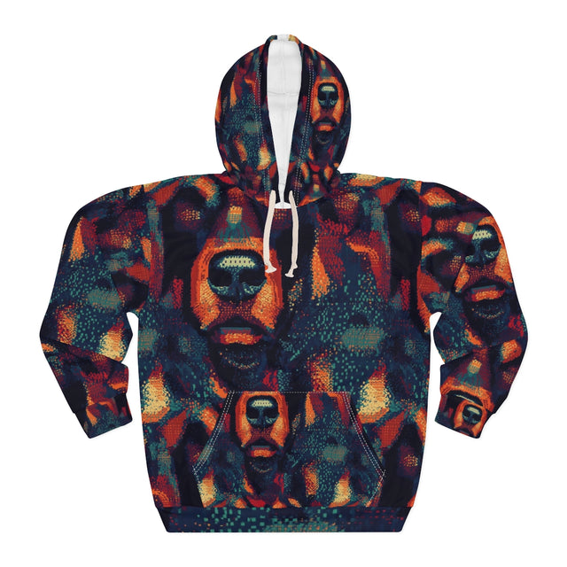 Digital Mosaic Rottweiler Hoodie