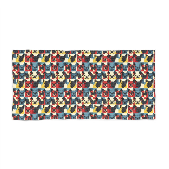 Dusty Frenchie Gallery Beach Towel