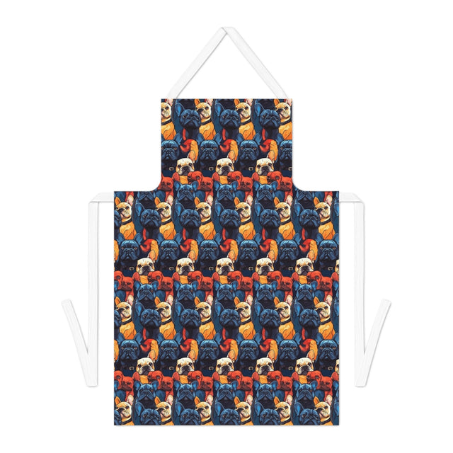 Electric Blues Frenchies Apron
