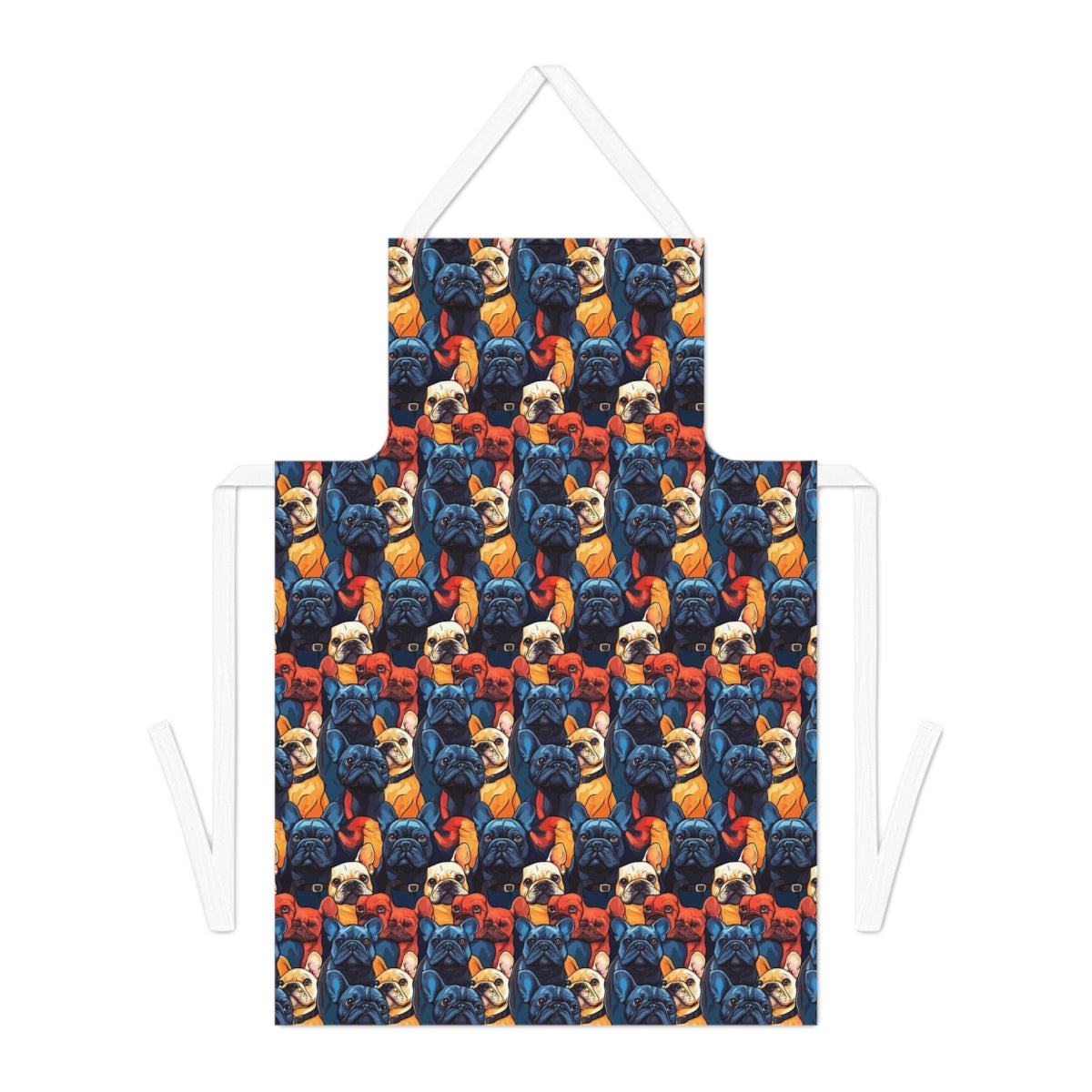 Electric Blues Frenchies Apron