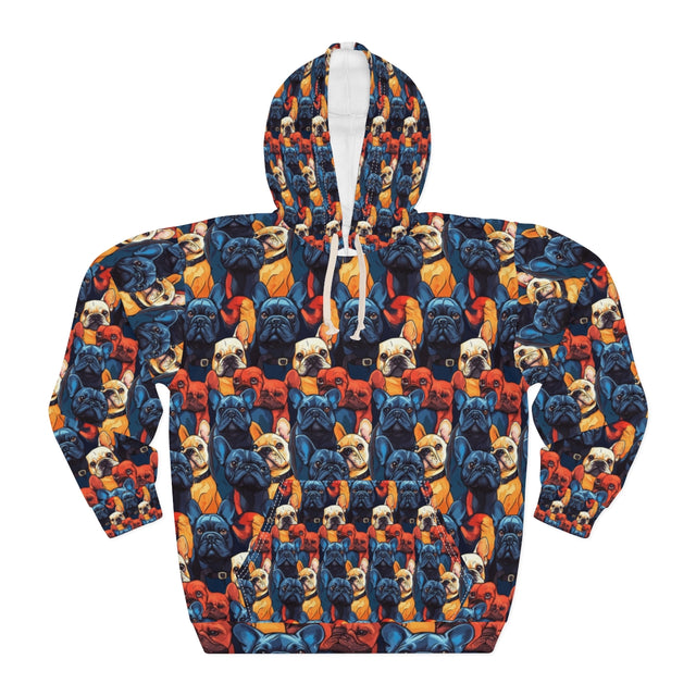 Electric Blues Frenchies Hoodie