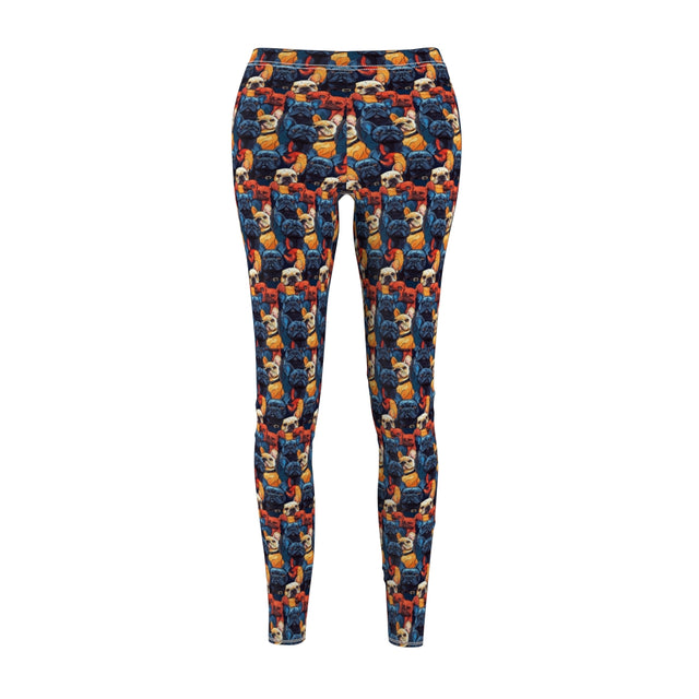 Electric Blues Frenchies Leggings