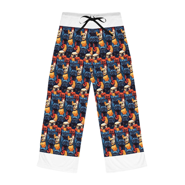Electric Blues Frenchies Pajama Pants