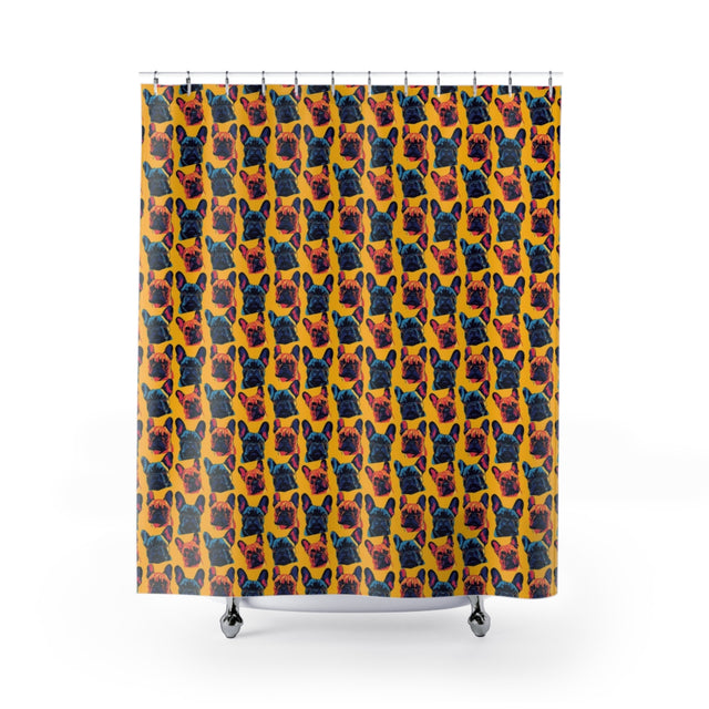 Electric Bulldog Boulevard Shower Curtain