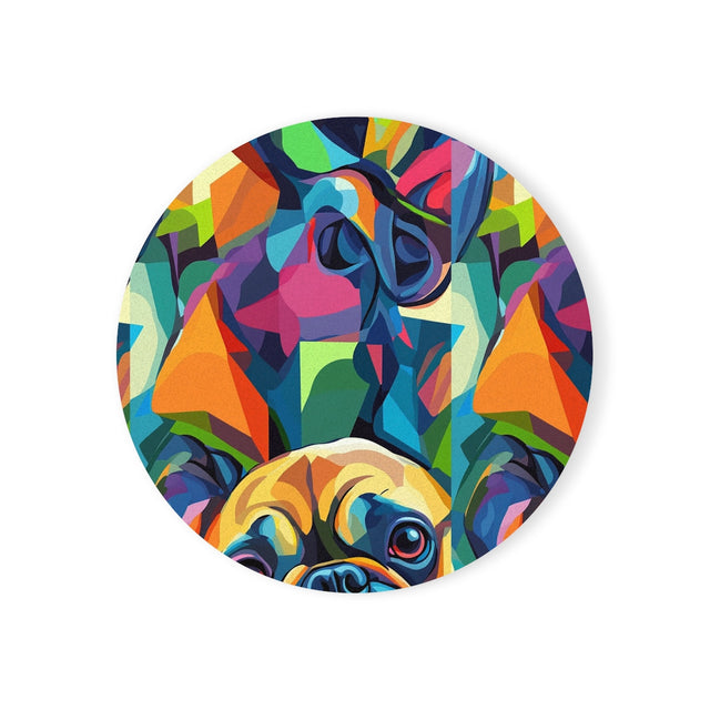 Electric Kaleidoscope Frenchies Coasters