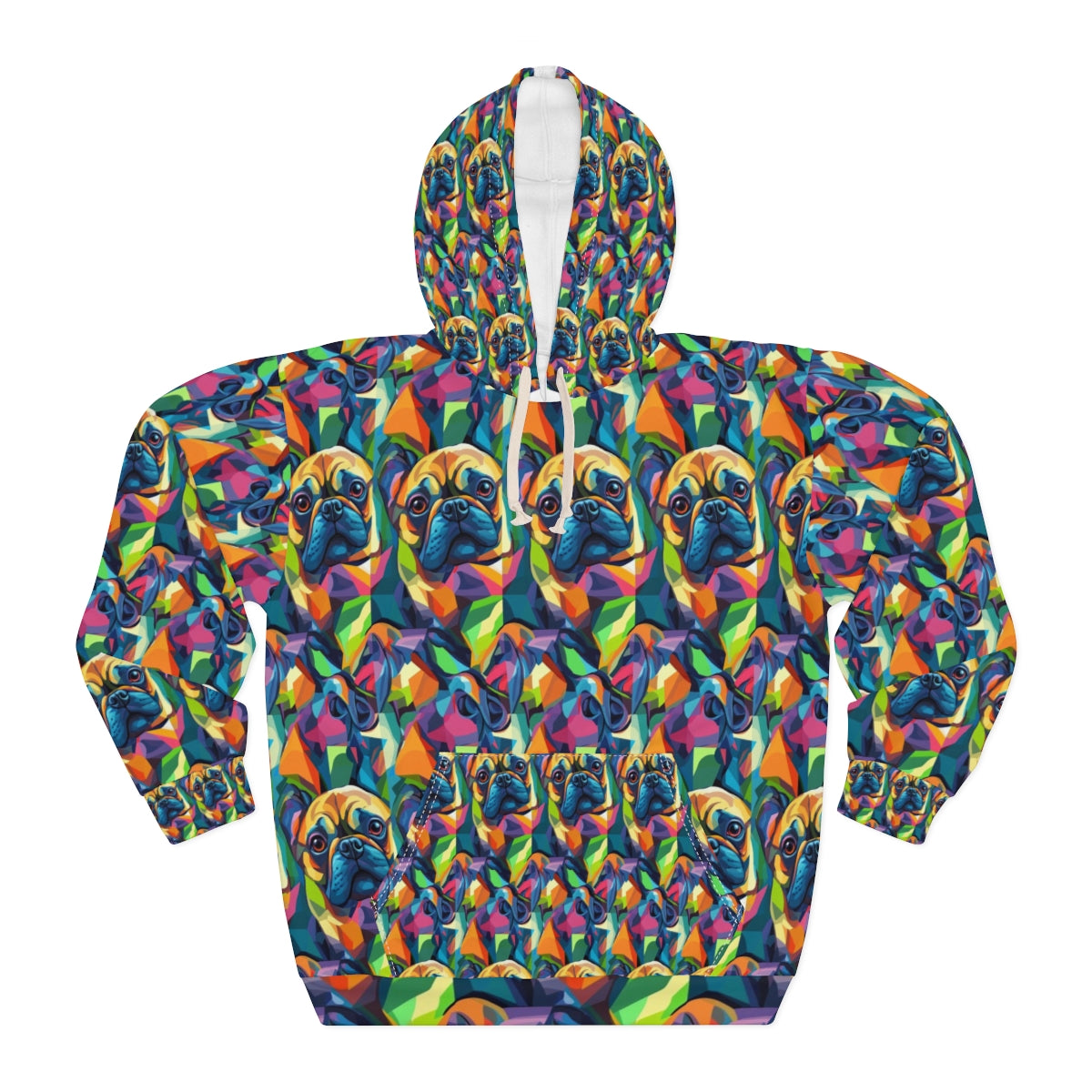 Electric Kaleidoscope Frenchies Hoodie