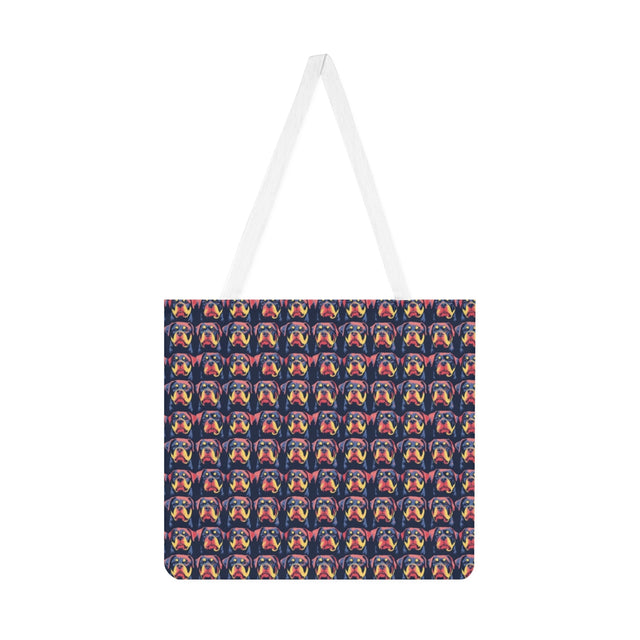 Electric Pop Rottweilers Tote Bag