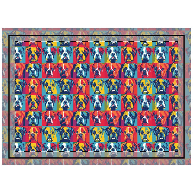 Electric Prism Boxer Brigade Throw Pillow