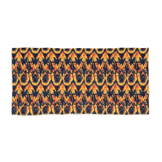 Ember Flame Shepherds Beach Towel