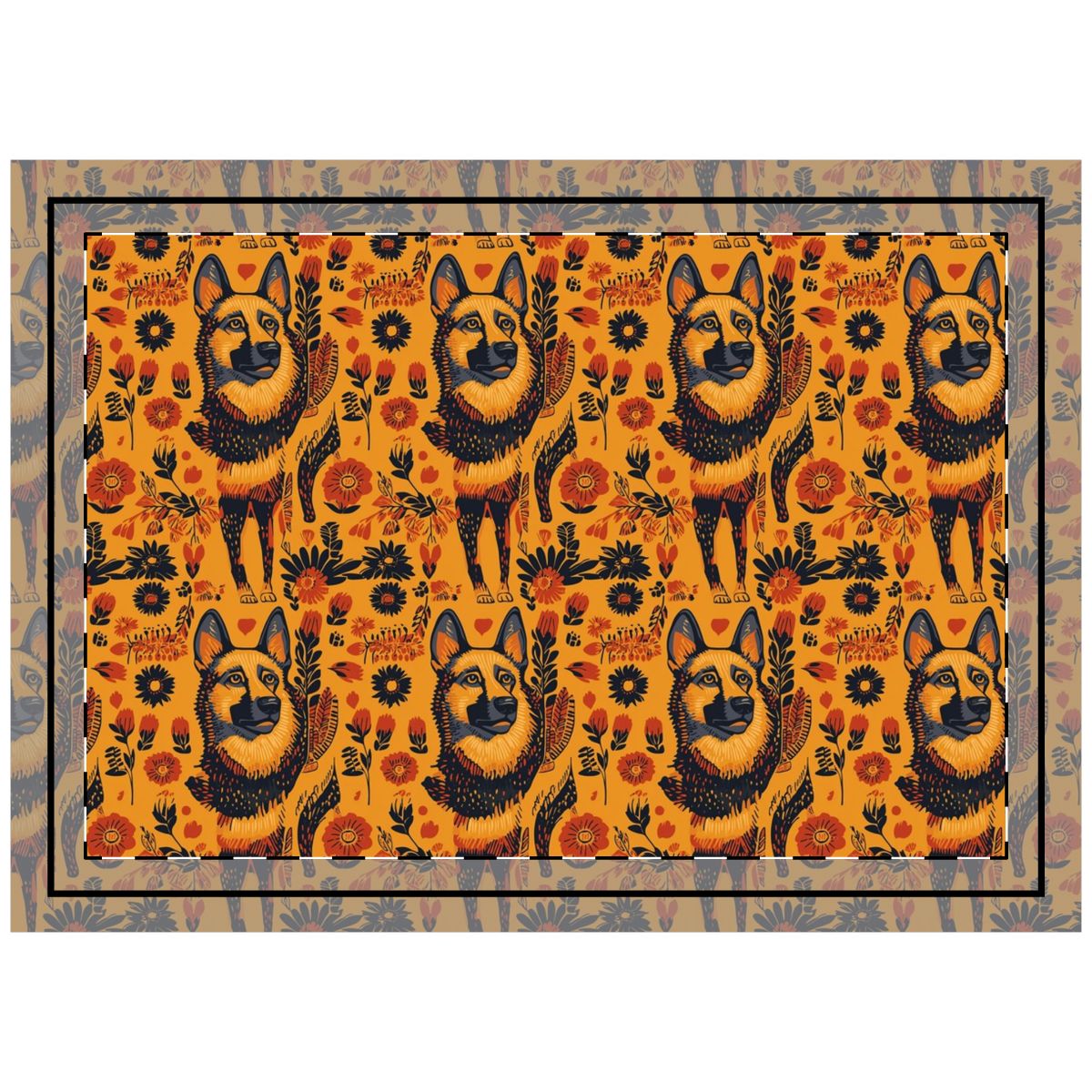 Ember Folklore Shepherds Throw Pillow