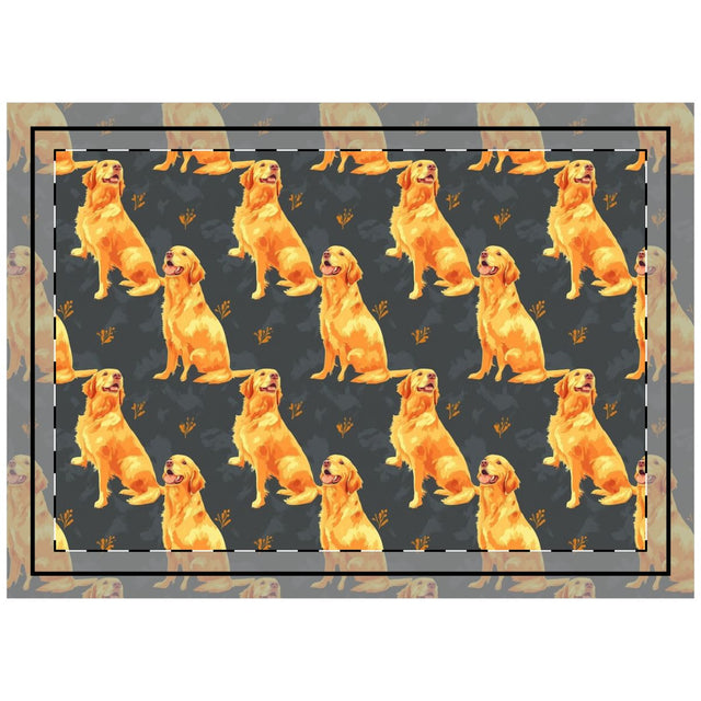 Ember Hour Retrievers Throw Pillow