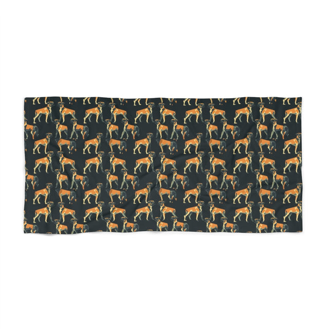 Ember Shadow Boxers Beach Towel