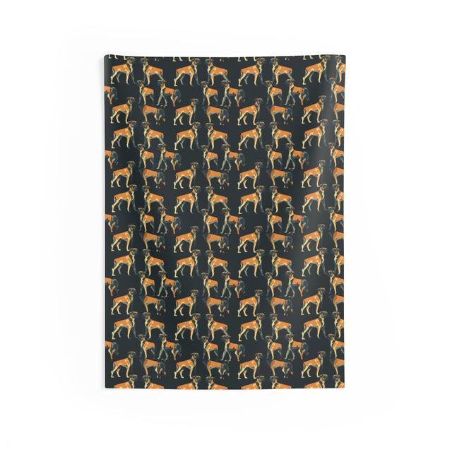 Ember Shadow Boxers Wall Tapestry